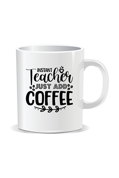 OEM Cană albă personalizată instant teacher, doar adăugați cafea, INOVATIX®. ...