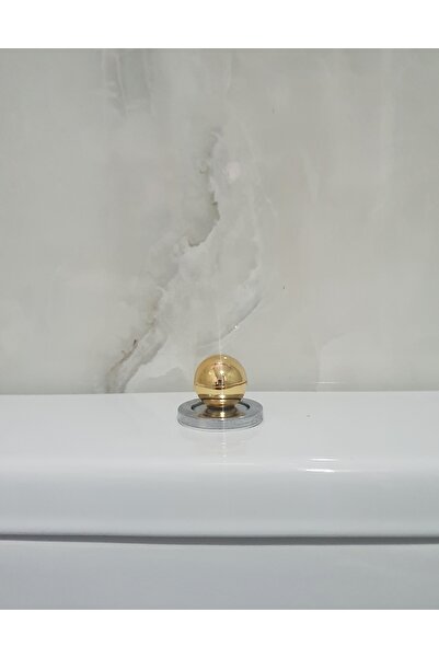 LOVYCO Gold Metal Top Klozet Basma Buton Düğmesi Kulp, Kalp Klozet Kapağı Kulbu Sifon Tuşu
