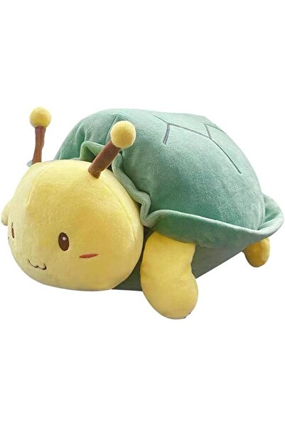 Malvys Malvys® Плюшена играчка, Костенурка Пчела 2 в 1, Зелена/Жълта, 40 см