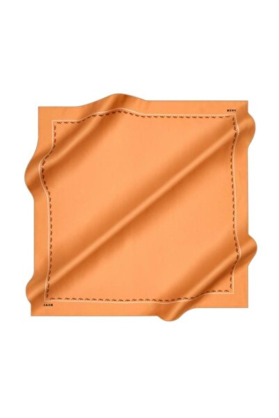 Aker Μεταξωτό Φουλάρι Sura 8657701-362 47408 Ροδακινί Μονόχρωμο