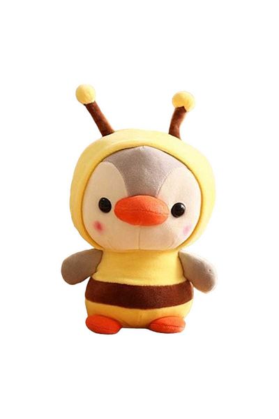 Malvys Malvys® Plush Toy, Bee the Penguin, Yellow/Grey, 23 cm