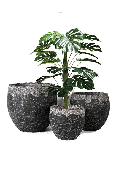 DRAMA HOME Plant and Tree Pot Set - Natural Brown Design with Distinctive Elegance