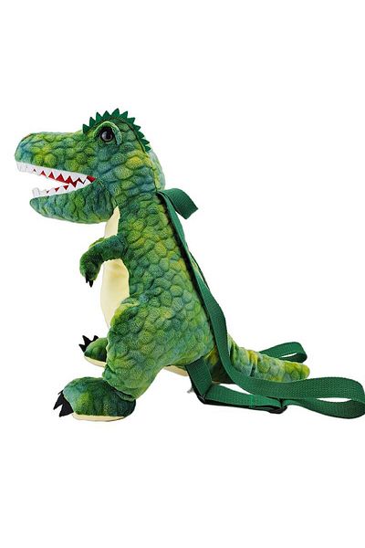 Malvys Malvys® 2 in 1 Plush Toy, T-Rex Dinosaur Backpack, Green
