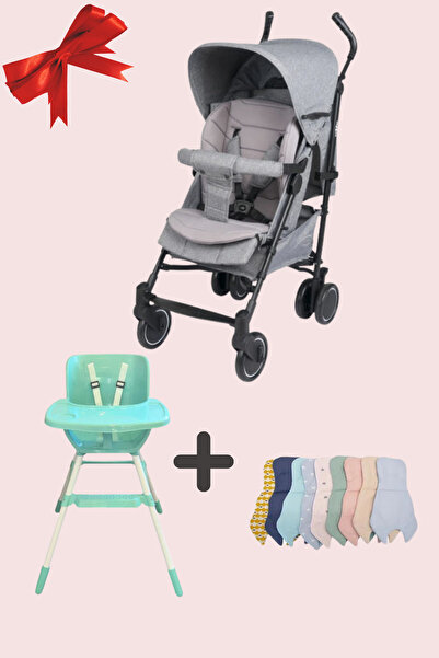 Tripper Luna Lüks Baston Gri Bebek Arabası