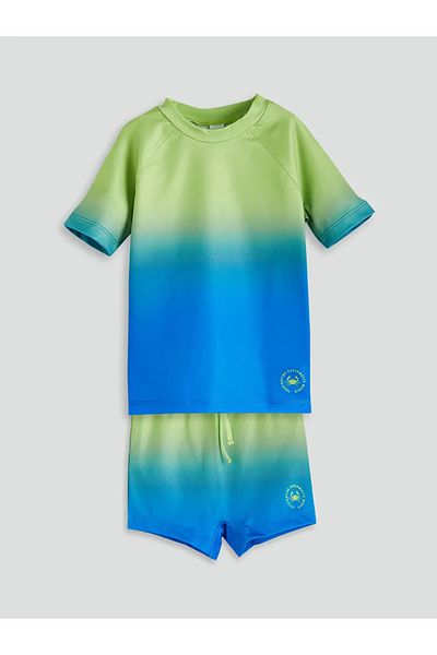 LC Waikiki Βρεφικό μαγιό LCW Kids Green Color Block