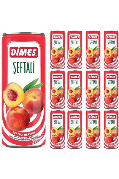 Dimes DİMES TENEKE MEYVE SUYU ŞEFTALİ 250 ML X 12 ADET