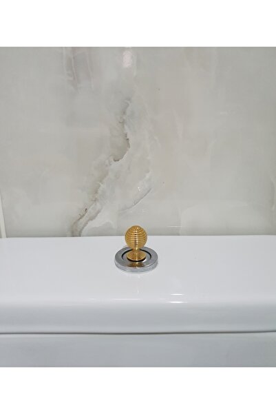 LOVYCO Gold Burgulu Klozet Basma Buton Düğmesi Kulp, Kalp Klozet Kapağı Kulbu...