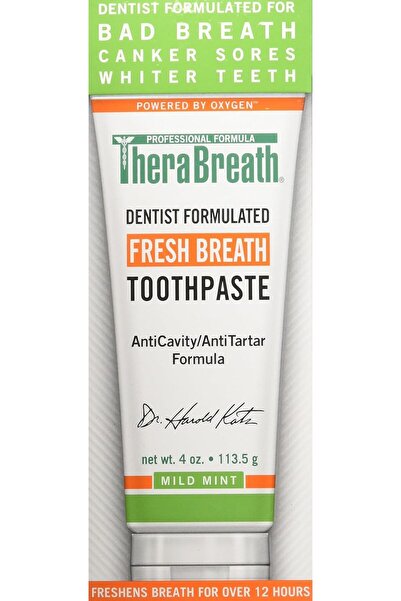 Thera Breath معجون أسنان ثيرابريث لرائحة فم منعشة بنكهة النعناع المعتدل، 4 أونصة