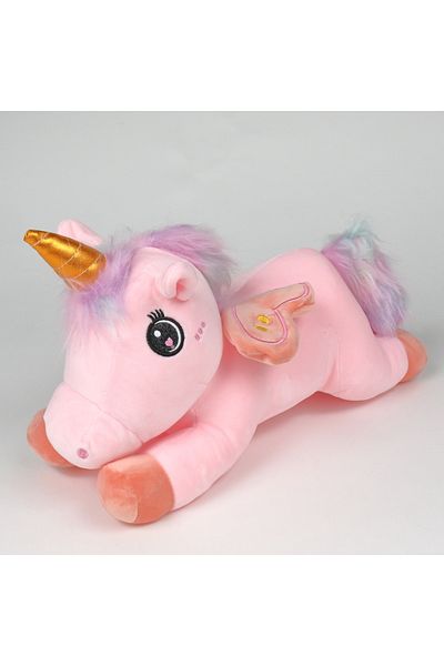 Malvys Malvys® Plush Toy, Lazy Unicorn, Pink, 40 cm