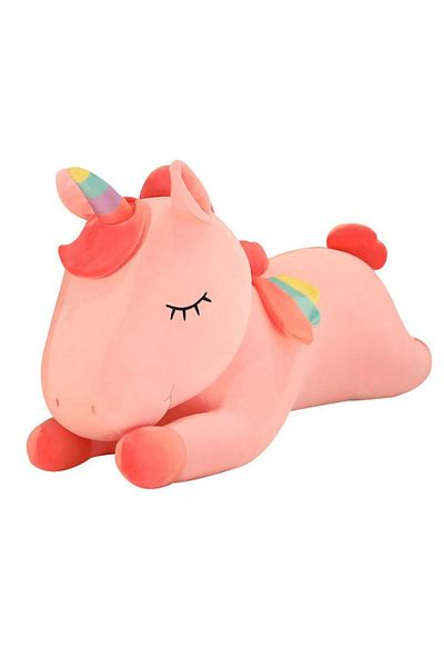 Malvys De Plus ® Toy, Lazy Unicorn, Pink, 35 Cm