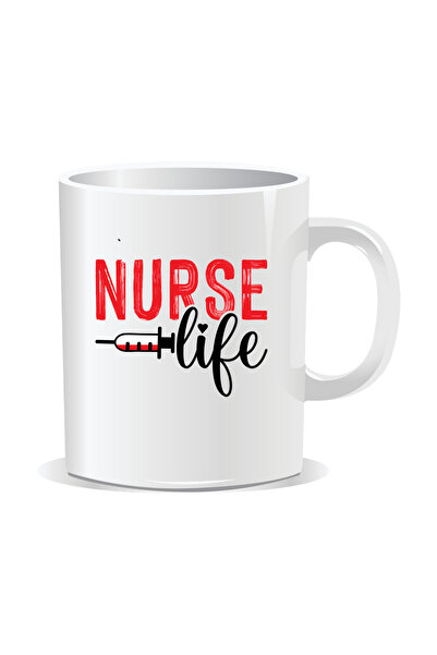 OEM Εξατομικευμένη λευκή κούπα Nurse Life, INOVATIX®. 330 ml