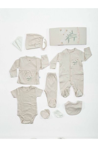 Bimini Organic Flowers Cross Stitch 10-Piece Hospital Exit Set