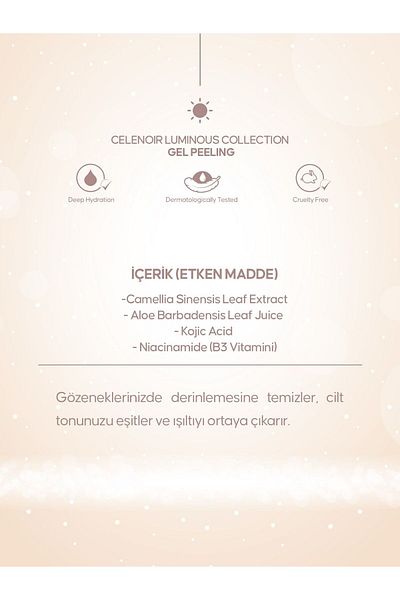 Celenoir Luminous Gel Peeling – Instant Effect Peeling Gel 200ml