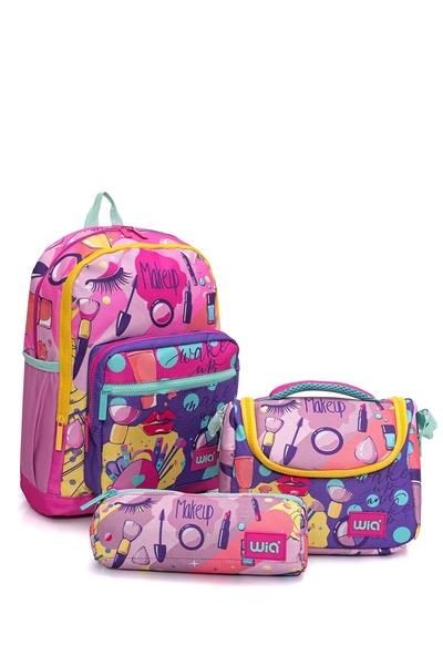 Wia Make up Girl's 3-Piece School Bag Set 25S.Wia.Sw017