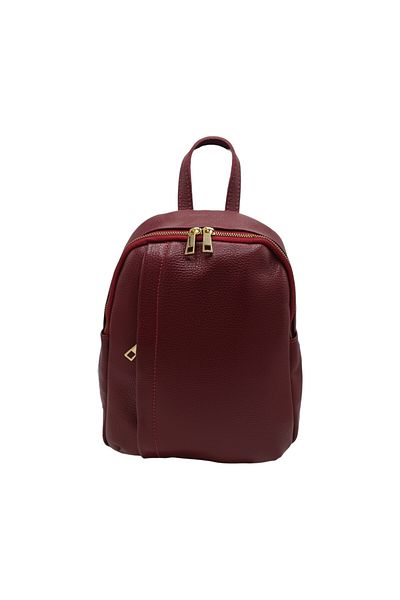 EVoStyle EVoStyle DI32 Women's Backpack, Genuine Italian Leather, Red Color, 25 x 29 x 8.5 cm