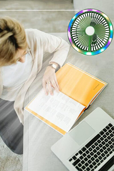 TECHNOMEN Küçük Masa Fanı Kişisel Fan USB ile Çalışan Taşınabilir Fan, 3 Hız ...