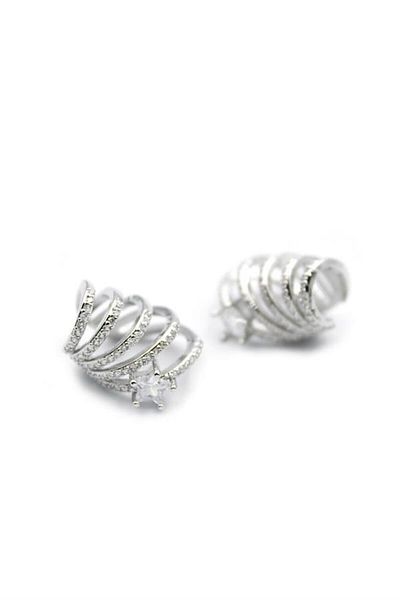 Royaleks 2-Piece Cartilage Earrings - Silver