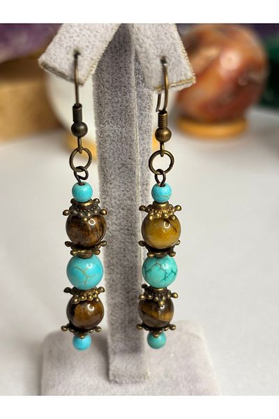 KIRMIZICOSMETİCS Turquoise Earrings