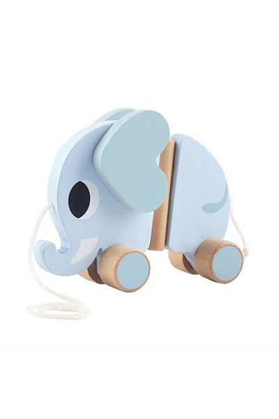 Malvys Eco Wooden Toy Malvys®, Baby Elephant, Blue, 15 cm