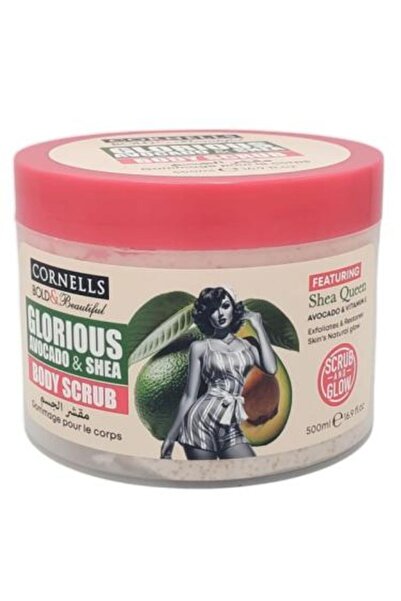 Cornells مقشر للجسم بزبدة الشيا والأفوكادو من كورنيلز - 500 مل