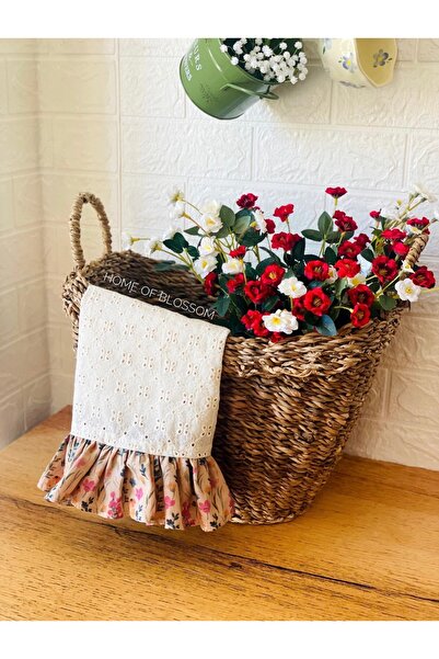 HOME OF BLOSSOM 2Li Vintage Sunum Mutfak Bezi Fisto Detaylı