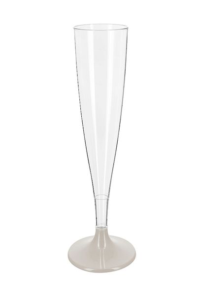 KENT Gray Plastic Set of 6 Glasses for Champagne, Sherbet, Goblet (Goblet)