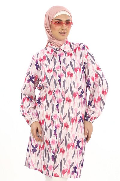 TUNİK Women's Patterned Hijab Tunic
