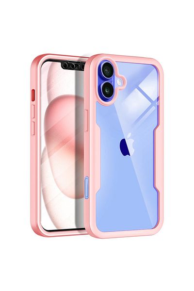 SKYDDAR INNOVATION Case + Film for iPhone 16, [360° Package] ColorVerse MagSafe, Pink, set with sticker