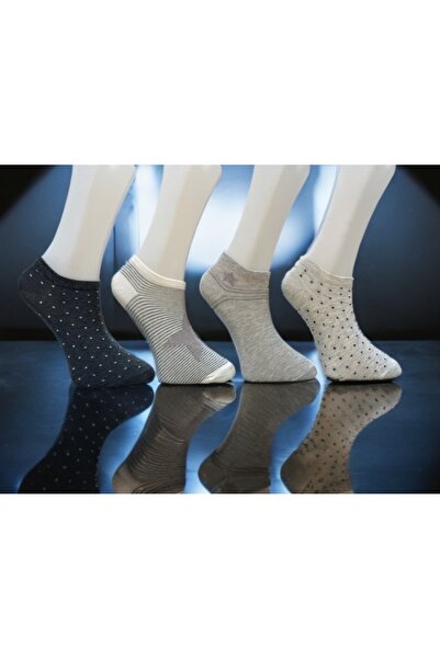LAV SOCKS 4'lü Kadın Simli Kısa Çorap