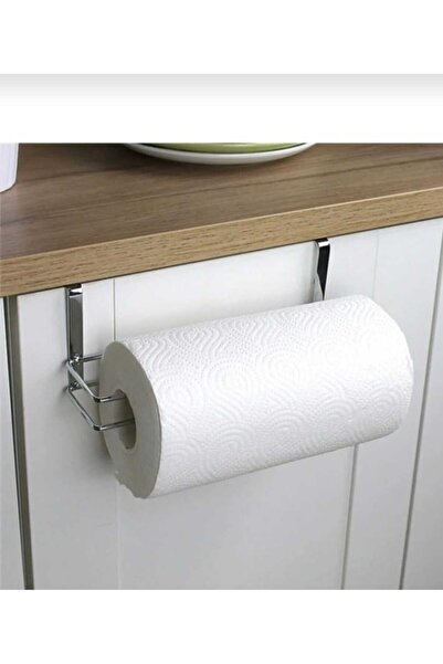 YÜCEKAYA TİCARET Can Be Attached to the Cover Shelf Chrome Solo Paper Towel Holder, Silver Solo Towel Holder, Paper Towel Holder Inside Shelf