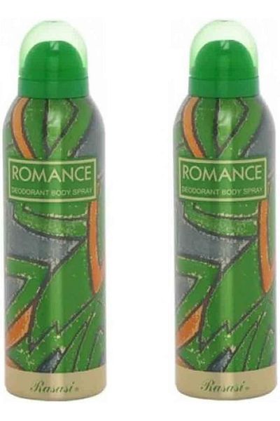 Rasasi Romance Deo (200ml) - 2 Pack Aerosol Body Deodorant