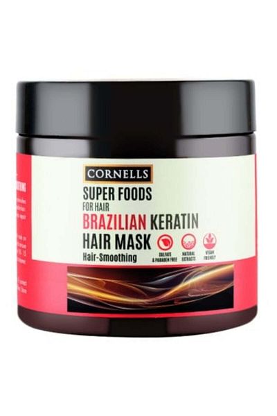 Cornells Super Foods Hair Mask with Brazilian Keratin by Cornells, 475 ml