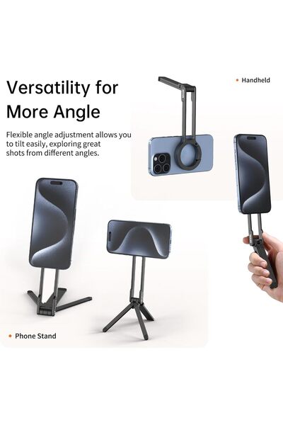 ulanzi MA30 Magnetic Phone Tripod Stand for iPhone (Black)