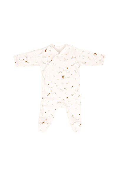 Sevi Bebe Premature Patterned Jumpsuit Hat Set
