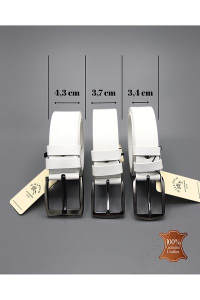 willpolo Genuine Buffalo Skin White Jeans Canvas & Fabric Trouser Belts Buffalo Leather Belts