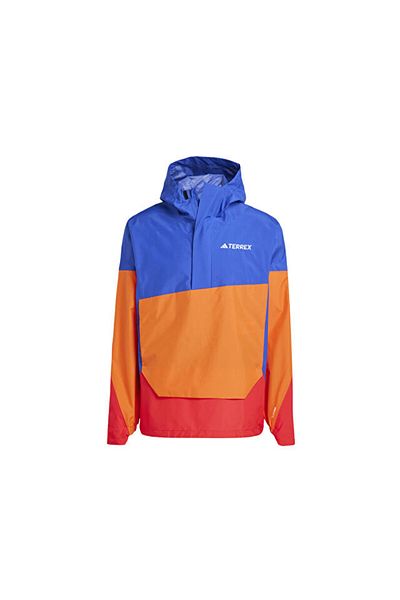 adidas Jachetă de ploaie cangur pentru bărbați Xpl 2.5L Anorak JD8348 Albastru