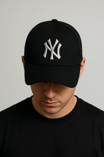 sf collection Black Ny New York Unisex Sports Cap 100% Cotton