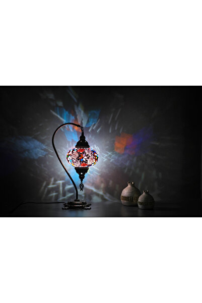Asylove Mosaic Bedside Lamp, Decorative Turkish Lamp, Kapalıçarşı Glass Lamps