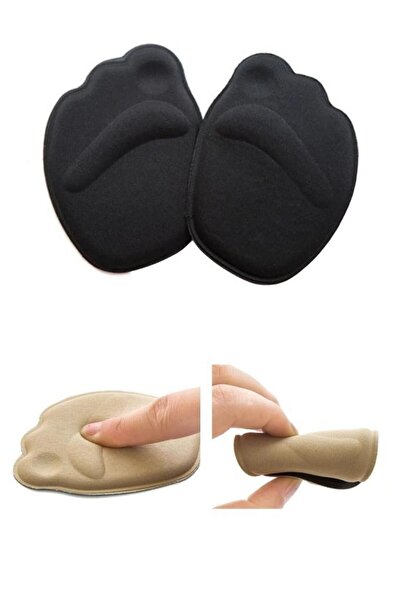 sanal trend Siyah Renk 1 Çift Sünger Ayakkabı Padi Metatarsal Yüksek Topuklu Ayakkabı Spor Babet Koku Yapmaz Ped