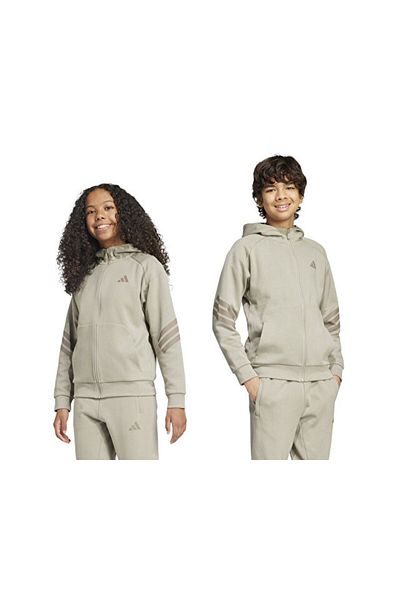 adidas J Fi 3S Fz Hd Jachetă casual pentru copii JJ4807 Bej