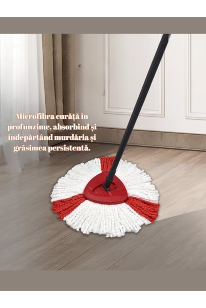 TrioStore Set 6x Rezerva mop, compatibile cu mop rotativ Viled Turbo 2in1/Easy Wring&Clean/Ultraspin