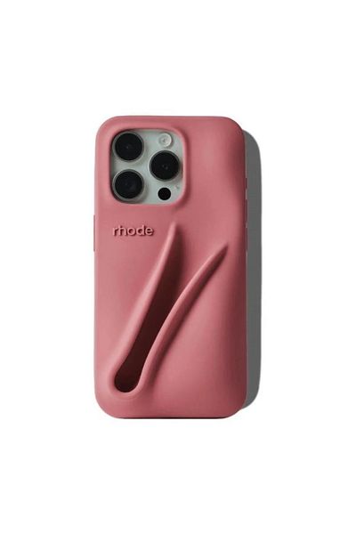 rhode Rod Hailey Pepper Lip Balm Holder Case - Salty Tan iPhone 13 Pro