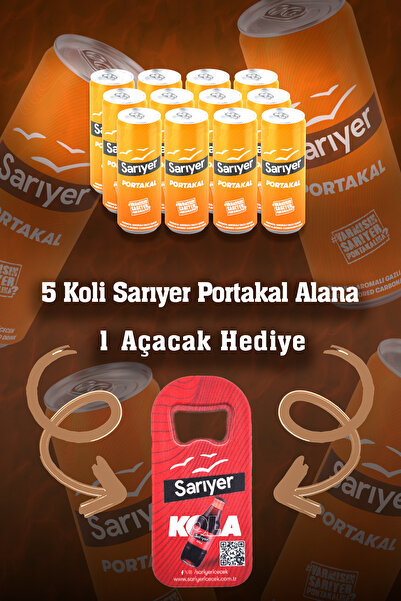 Sarıyer Gazoz Sarıyer Portakal Aromalı Gazoz 330ml x 12 Adet
