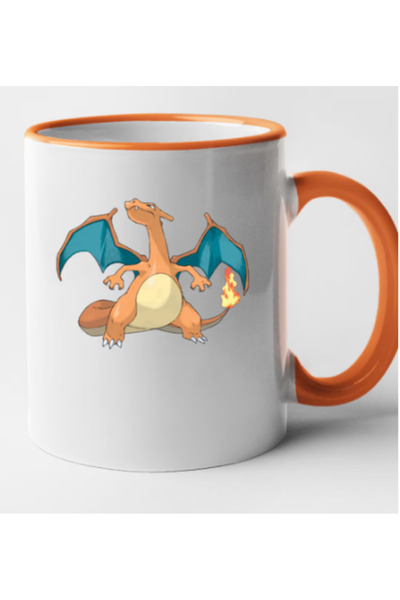 OEM Εξατομικευμένη κούπα Mewtwo με πορτοκαλί λαβή, INOVATIX®. 330ml