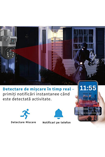 ALPACO 4g Solar Surveillance Camera, 4k, Ptz 355°, Audio, Color Night Vision, Ip66, 365z Autonomy