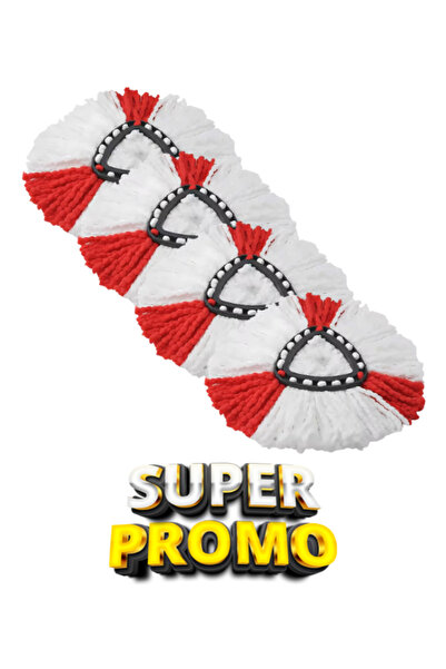 TrioStore Set 4x Rezerva mop, compatibile cu mop rotativ Viled Turbo 2in1/Eas...