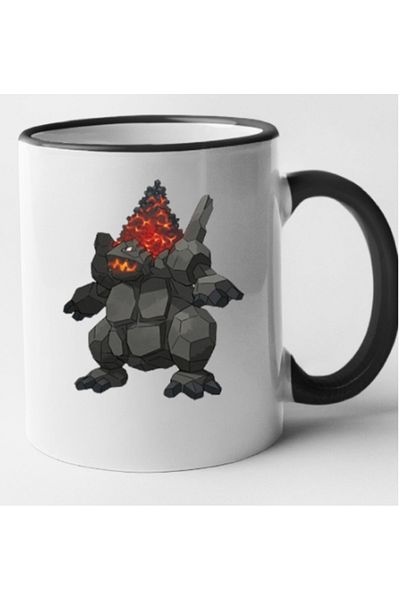 OEM Personalized black handle mug Porygon, INOVATIX®. 330ml
