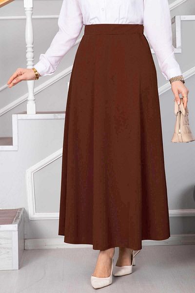 MODA UGS Μαύρη φούστα κατάδυσης με κομμένη καμπάνα