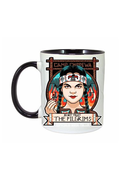 OEM Personalized Wednesday black handle mug, INOVATIX®. 330ml