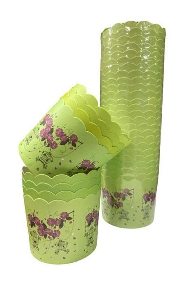 Pastaland Cupcake/Muffin/Suffle Cake Capsule with Flowers 25 Pcs
